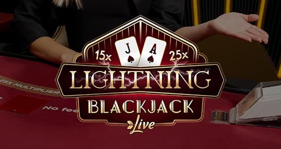 Lightning Blackjack casino game by Evolution – featured logo at FB777